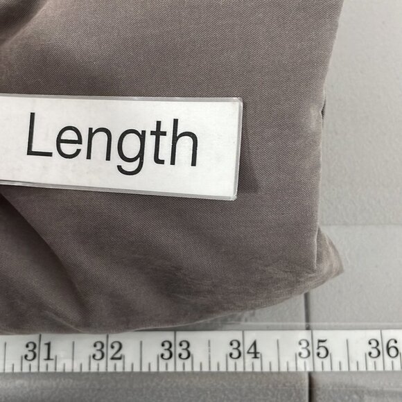 ICHI Puffer Trench Coat Square Tie Brown Size Medium M - Picture 14 of 16